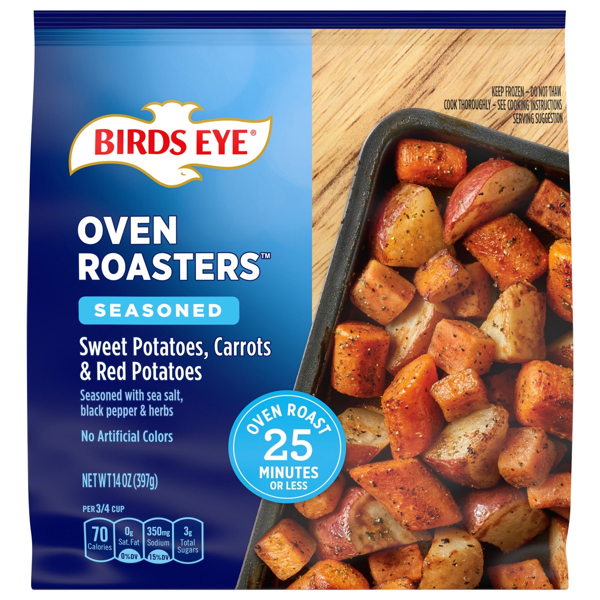 slide 1 of 5, Birds Eye Oven Roasters Seasoned Sweet Potatoes, Carrots & Red Potatoes 14 oz, 14 oz