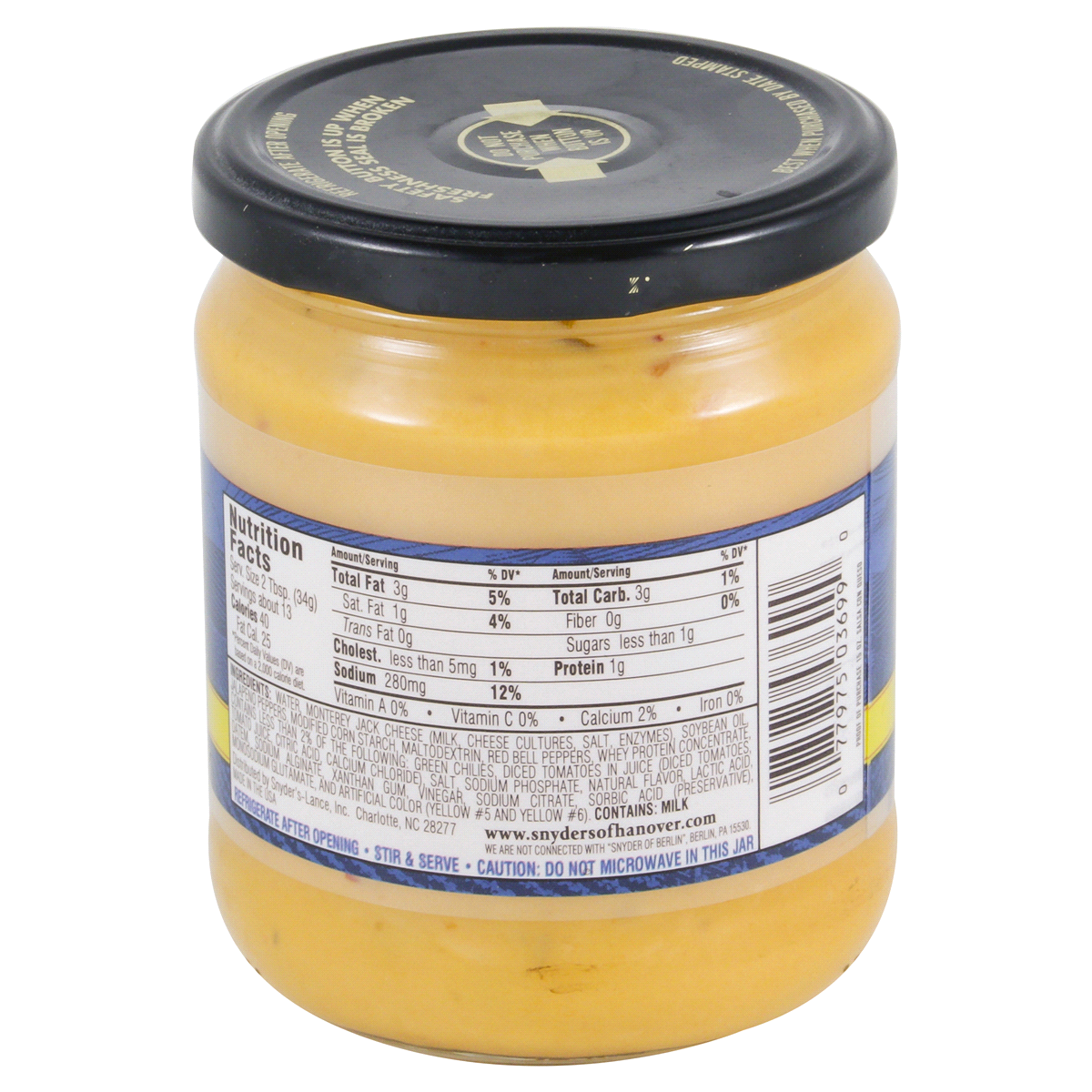 slide 5 of 5, Snyder's of Hanover Snyders Of Hanover Salsa Con Queso Medium Jar - 15 Oz, 15 oz