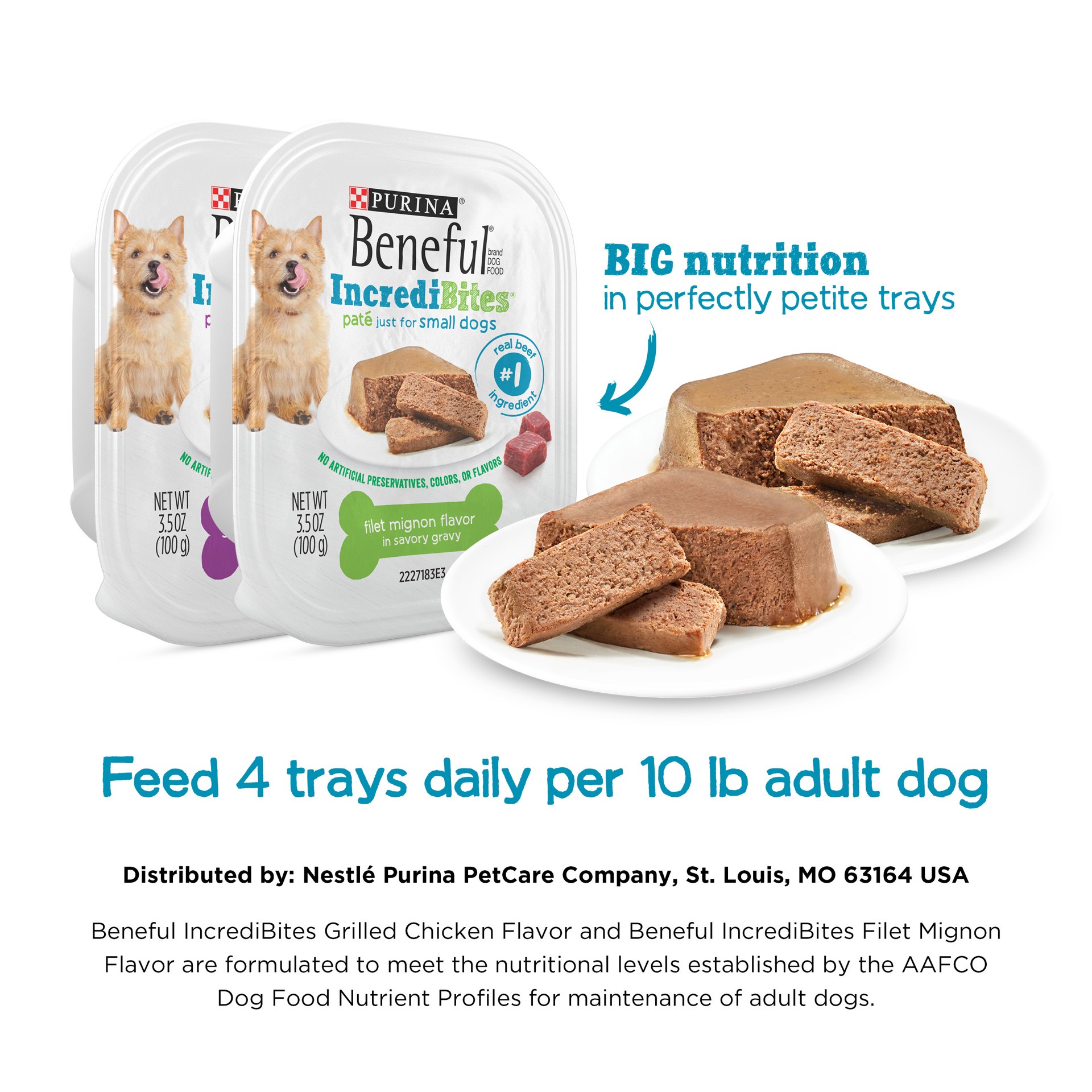 slide 3 of 8, Beneful Incredibites Dog Food 12Pk, 42 oz