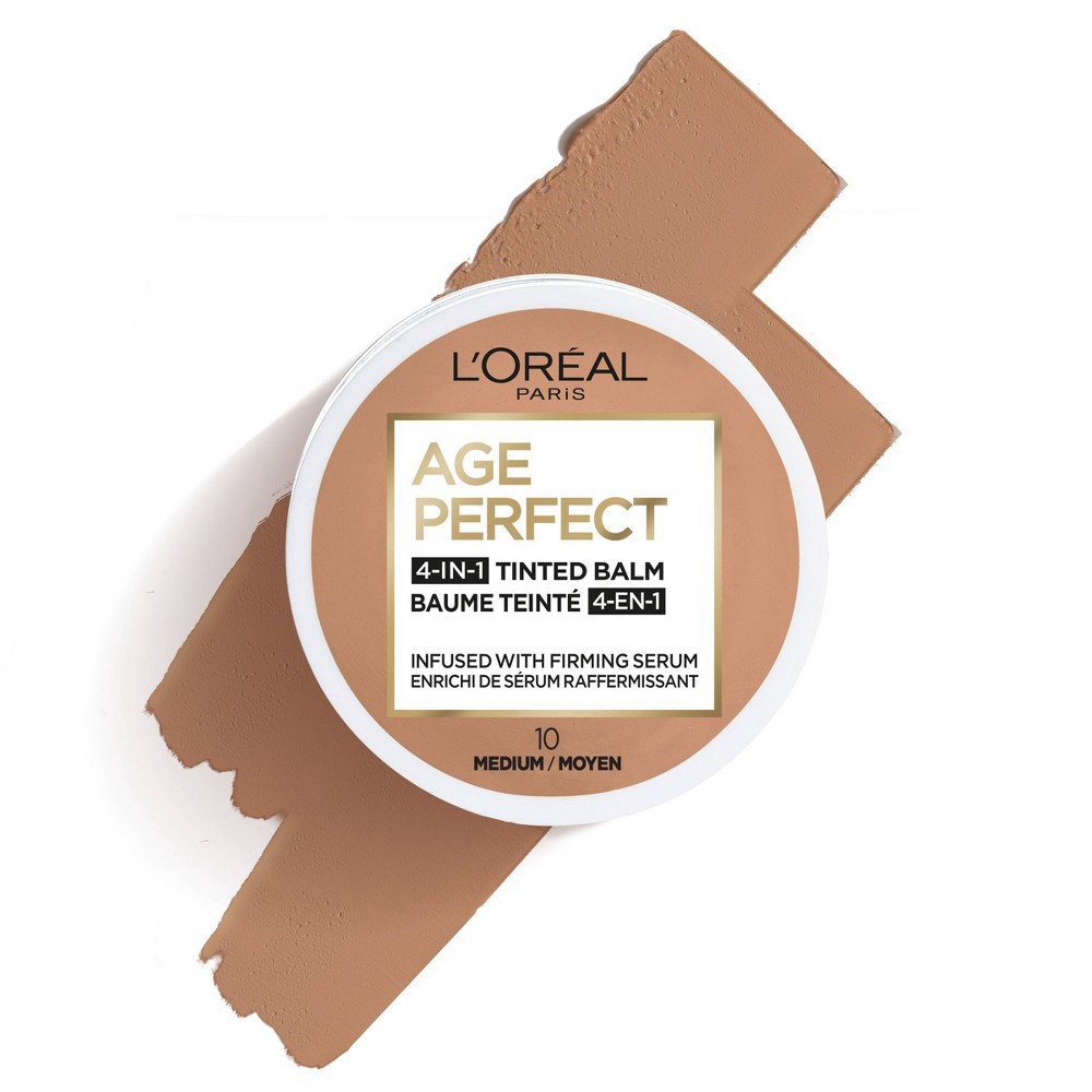 slide 6 of 7, L'Oreal Paris Age Perfect 4-in-1 Tinted Face Balm Foundation - Medium 10 - 0.63 oz, 0.63 oz