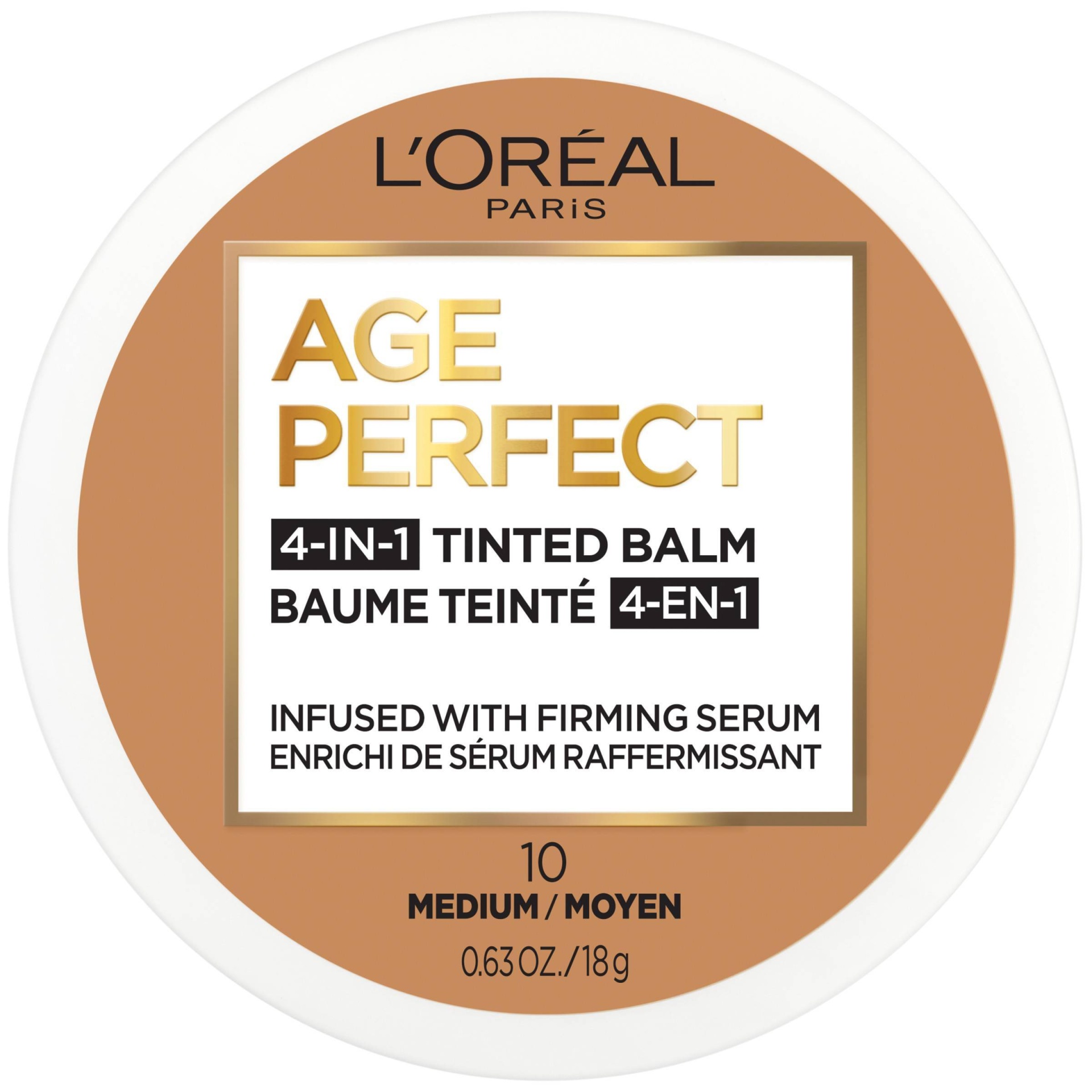slide 1 of 7, L'Oreal Paris Age Perfect 4-in-1 Tinted Face Balm Foundation - Medium 10 - 0.63 oz, 0.63 oz