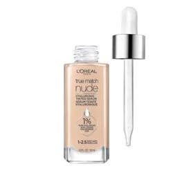 L'Oreal Paris True Match Hyaluronic Tinted Serum Makeup Skincare Hybrid - 1-2.5 Rosy Light - 1 fl oz