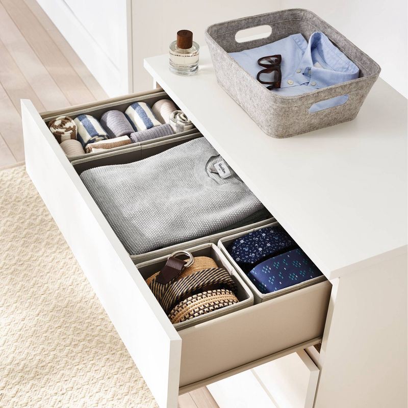 slide 2 of 4, Set of 4 Collapsible Fabric Drawer Organizers - Brightroom™, 1 ct