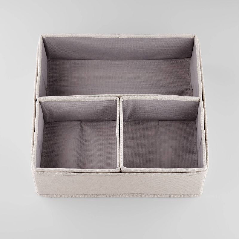 slide 3 of 4, Set of 4 Collapsible Fabric Drawer Organizers - Brightroom™, 1 ct