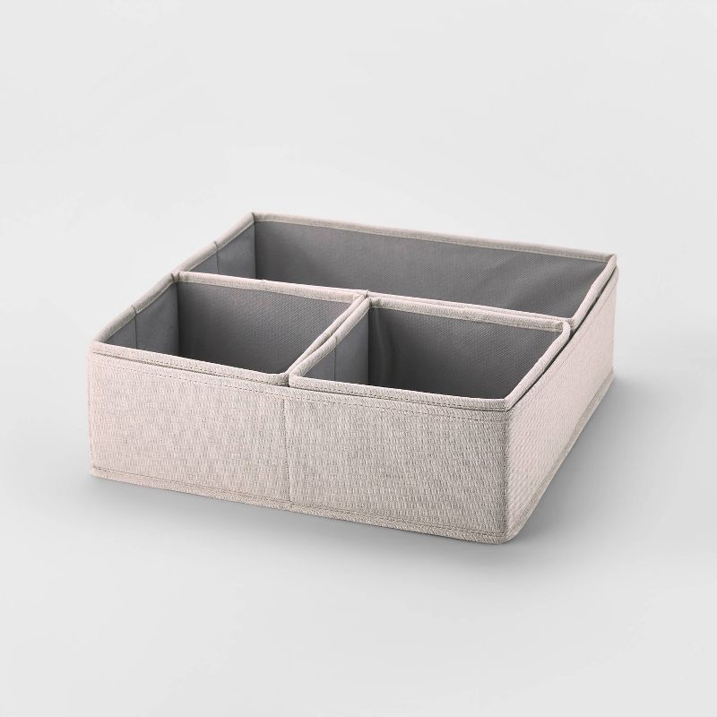 slide 1 of 4, Set of 4 Collapsible Fabric Drawer Organizers - Brightroom™, 1 ct