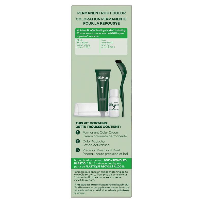 slide 5 of 6, Root Touch-Up by Natural Instincts Permanent Hair Color Cream Kit - Black, 1 ct