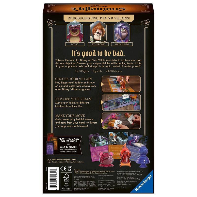 slide 2 of 8, Ravensburger Disney Villainous Bigger & Badder Expandalone Strategy Board Game, 1 ct