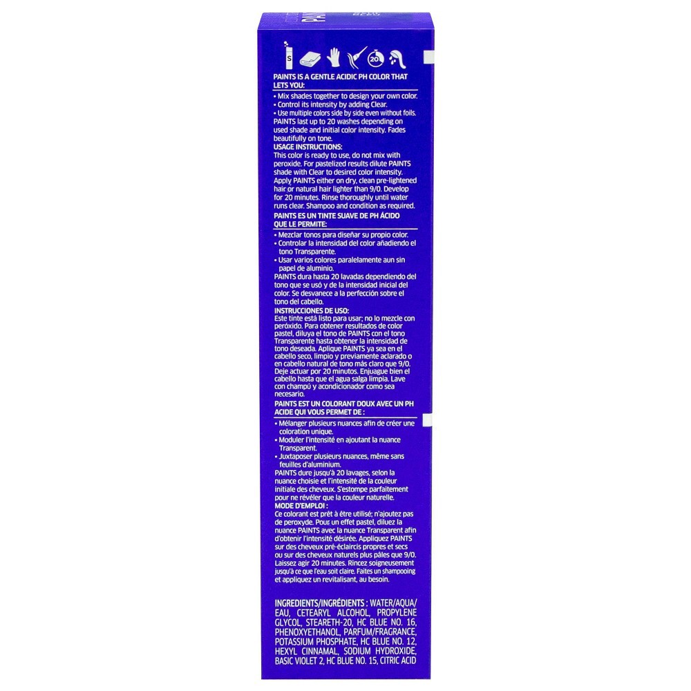 slide 2 of 8, Wella Color Charm Paints Semi-Perm Color - Blue, 1 ct