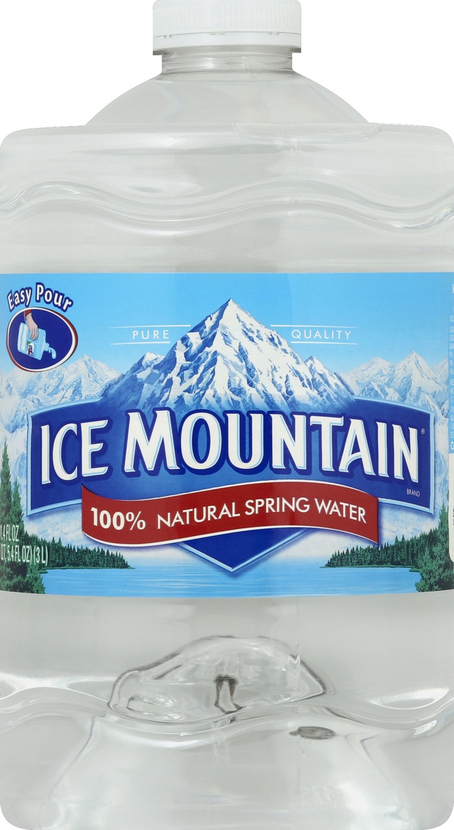 slide 5 of 6, Ice Mountain Brand 100% Natural Spring Water Plastic Jug, 101.4 oz