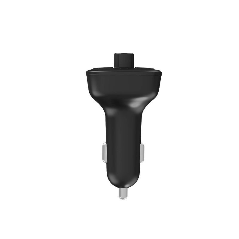 slide 3 of 6, Just Wireless Bluetooth FM Transmitter - Black: Vehicle Electronics USB Accessory, 1 ct