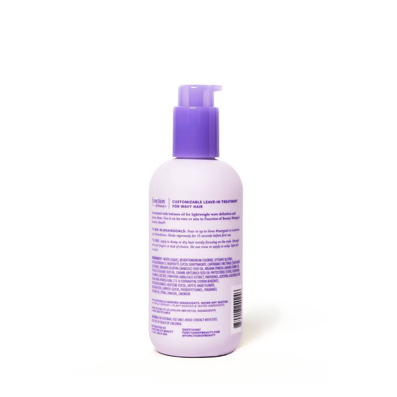 slide 5 of 5, Function of Beauty Wavy Hair Leave-In Treatment Base with Babassu Oil - 7 fl oz, 7 fl oz
