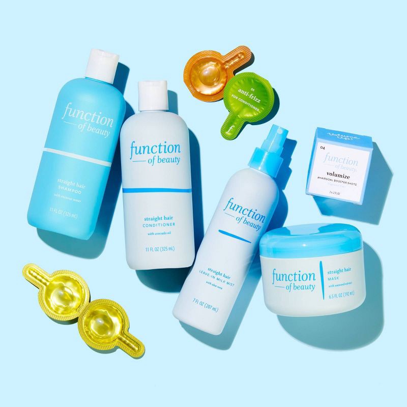 slide 3 of 5, Function of Beauty Straight Hair Leave-In Milk Mist Base with Aloe Vera - 7 fl oz, 7 fl oz