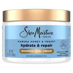 SheaMoisture Manuka Honey + Yogurt Hydrate + Repair Whipped Curl Cream - 11.5oz