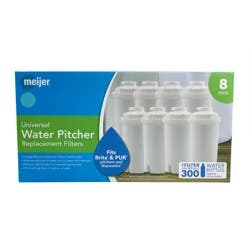 Meijer Universal Water Filter - 8 ct