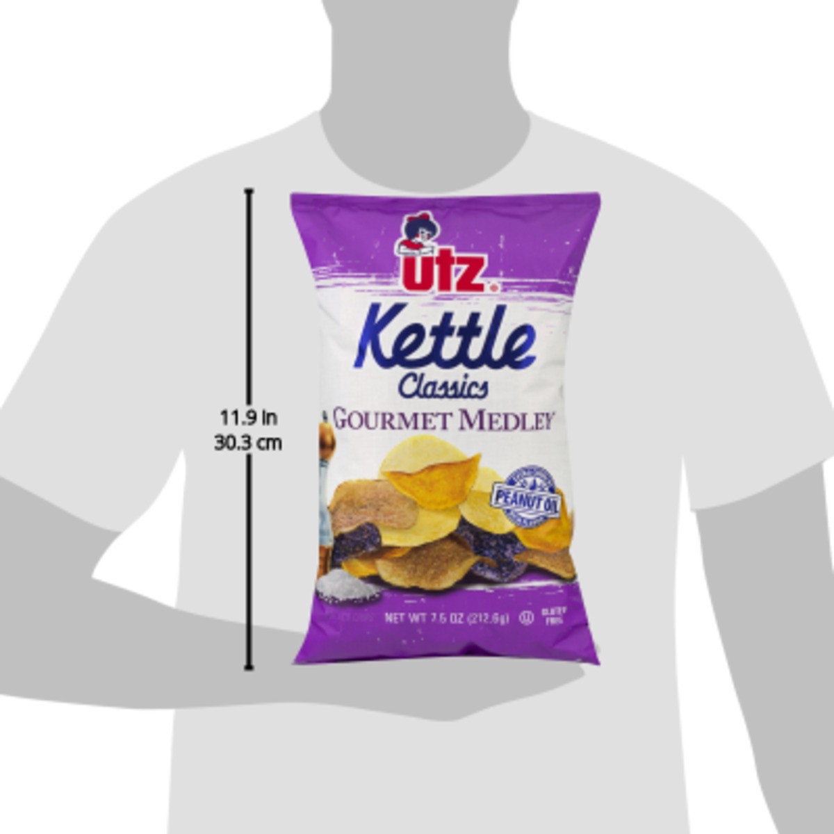 slide 3 of 11, Utz Kettle Classics Gourmet Medley Potato Chips, 7.5 oz