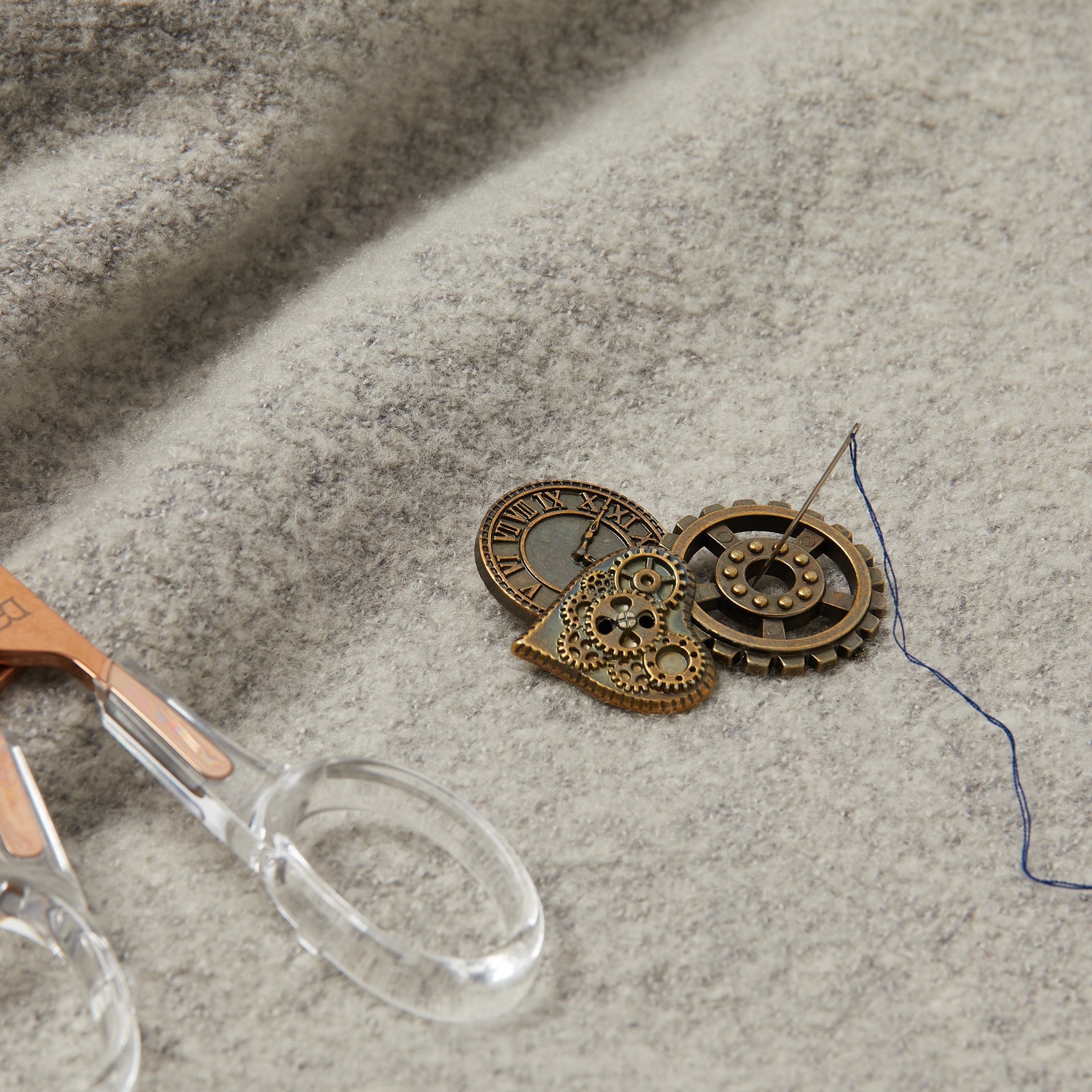 slide 3 of 3, Steampunk Buttons By Loops & Threads, 1.25 in diameter