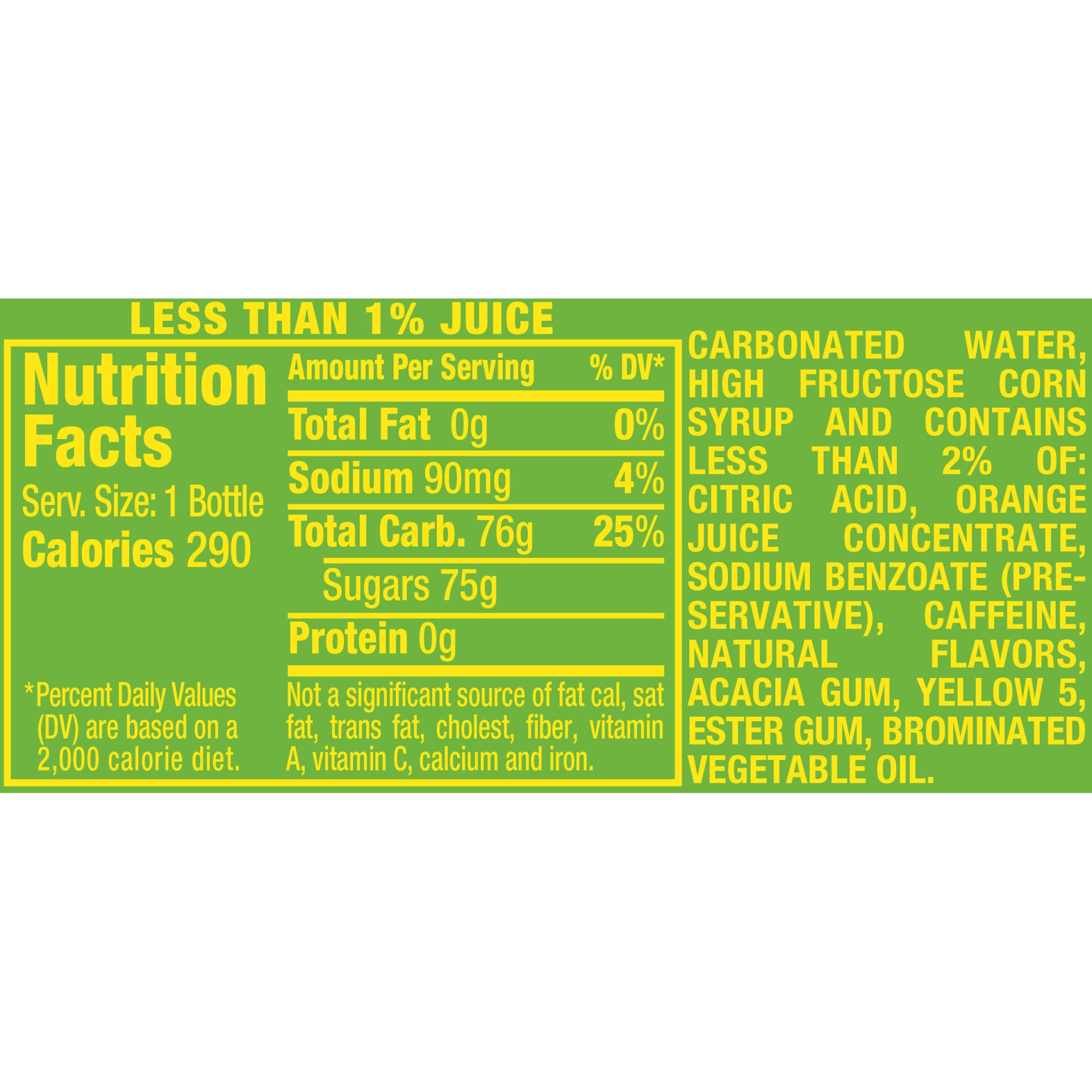 slide 2 of 2, Sun Drop Citrus Soda- 20 fl oz, 20 fl oz