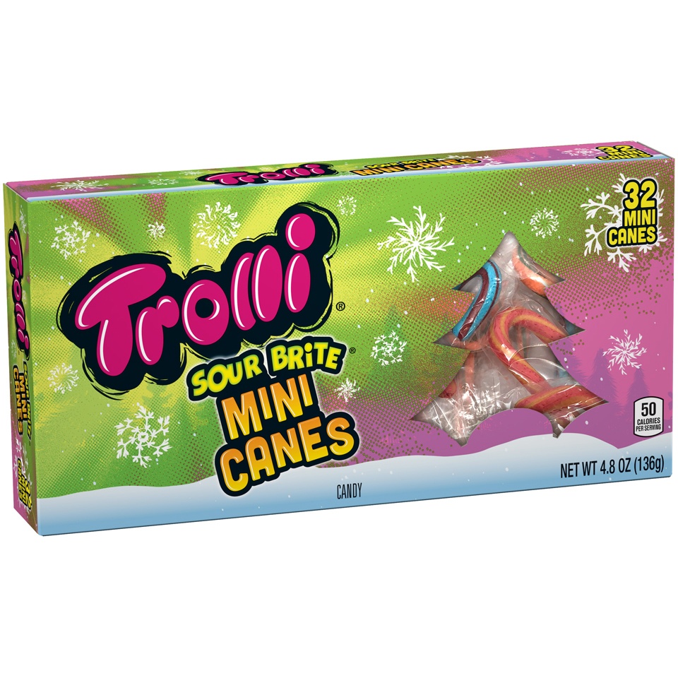 slide 1 of 2, Trolli Trli Sour Brite Mini Canes, 4.8 oz