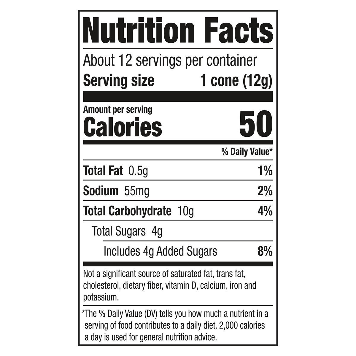 slide 5 of 14, KEEBLER Sugar Cones, 12 count box, 4oz / 113g, 12 ct