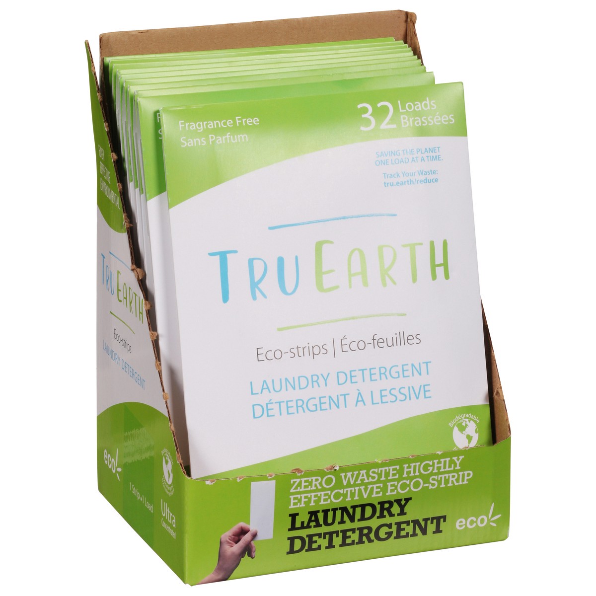 slide 3 of 9, Tru Earth Laundry Detergent Sheets, Fragrance-Free, 32-Sheets, 32 ct