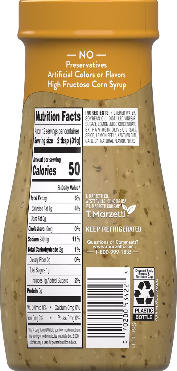 slide 9 of 9, Marzetti Simply™ Lemon Vinaigrette Salad Dressing & Marinade, 12 oz