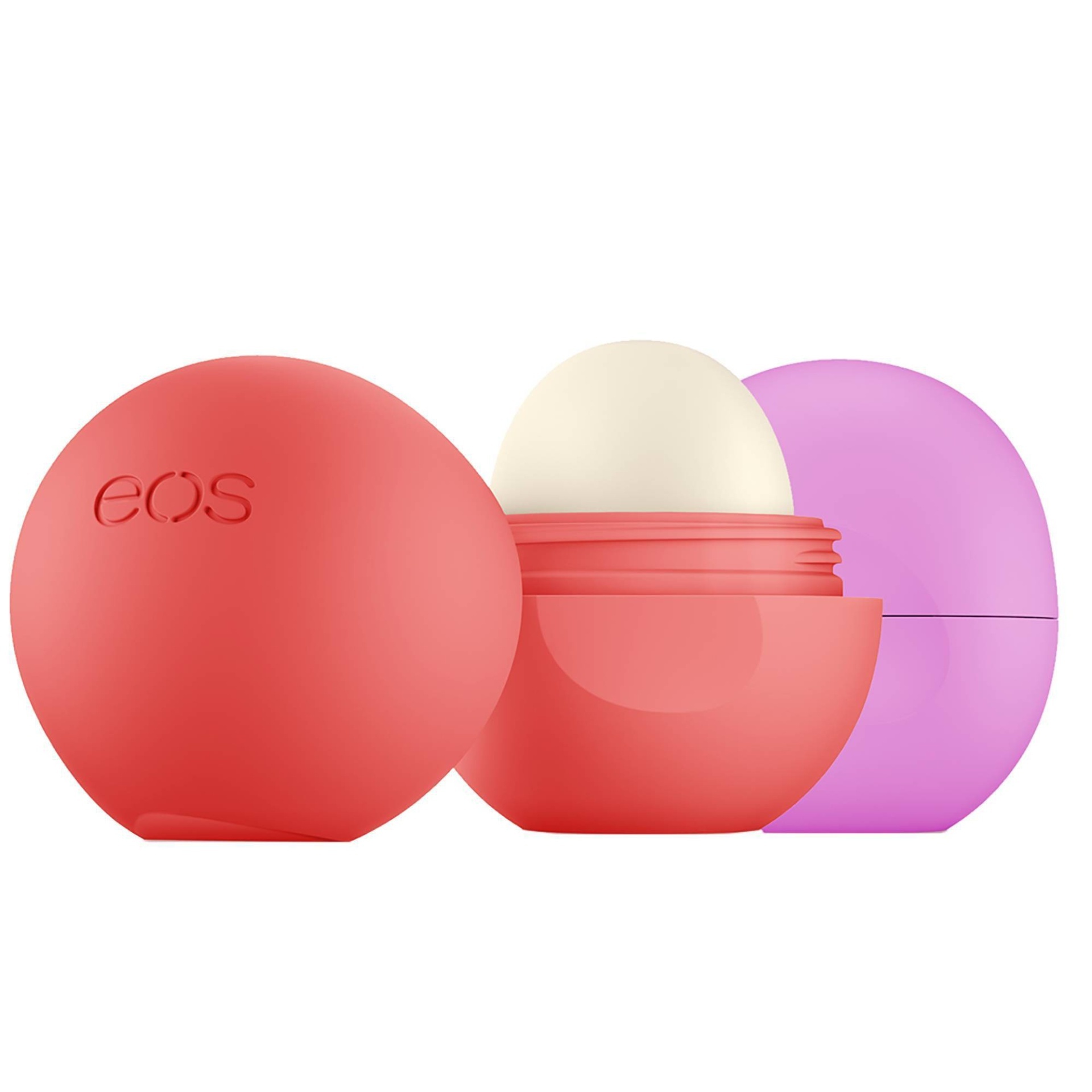 slide 1 of 1, eos Tropical Escape Lip Balm - Pink Coconut & Island Punch, 2 ct