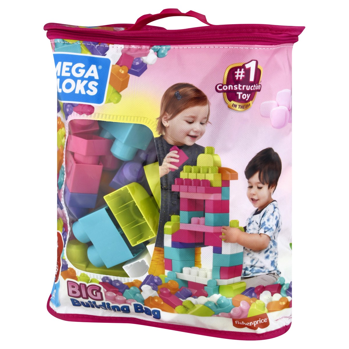 slide 3 of 9, Mega Bloks First Builders Big Building Bag 80 ea, 80 ct