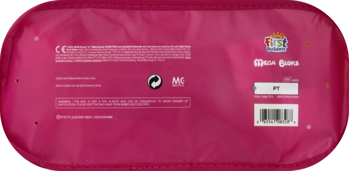 slide 9 of 9, Mega Bloks First Builders Big Building Bag 80 ea, 80 ct