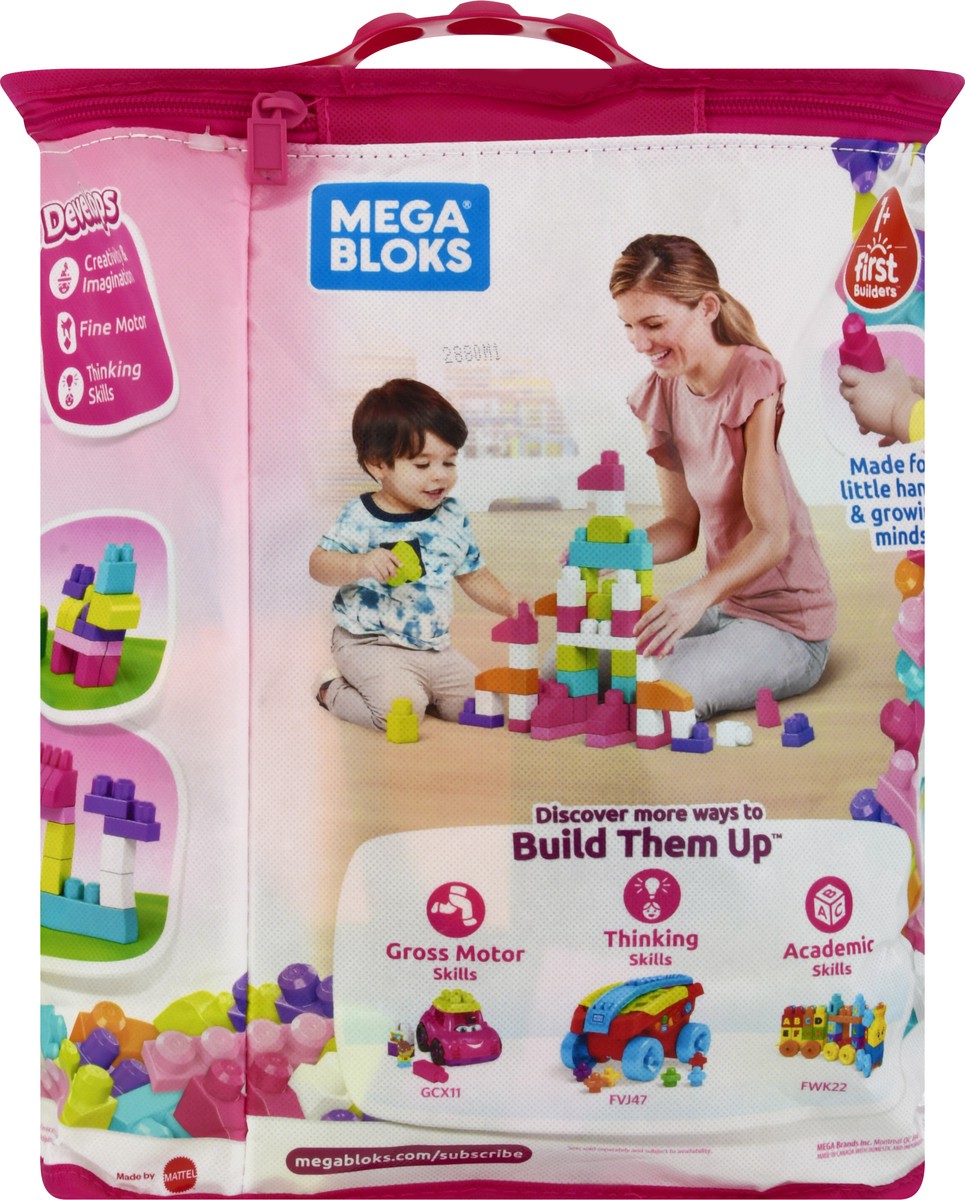 slide 8 of 9, Mega Bloks First Builders Big Building Bag 80 ea, 80 ct