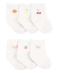 Carter's Baby 6-Pack Fruit Booties Multi 0-3