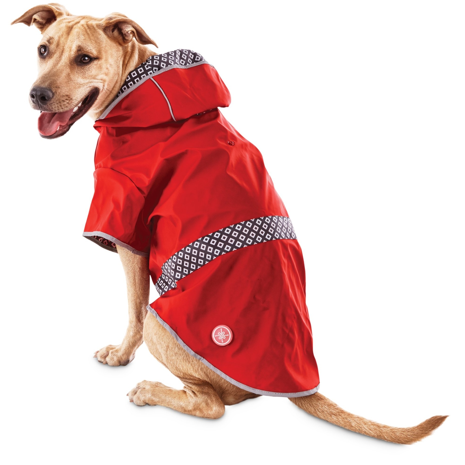 slide 1 of 1, Good2Go Reversible Dog Raincoat in Red, LG