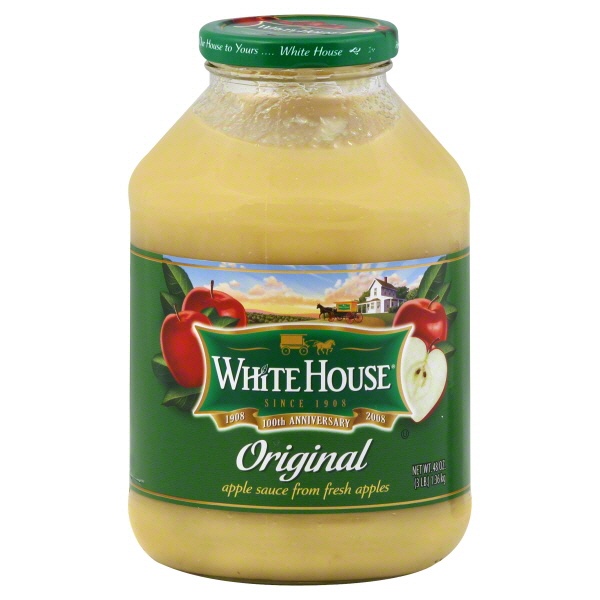 slide 1 of 1, White House Foods Applesauce Original, 108 oz