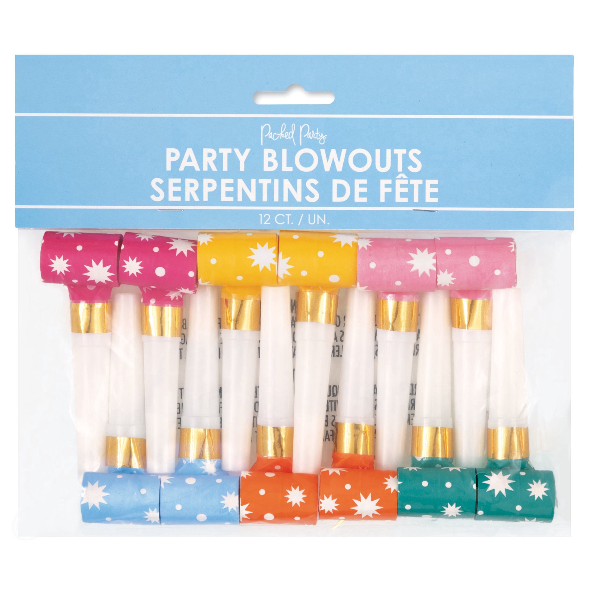 slide 1 of 1, Packed Party Blowouts, 12 ct