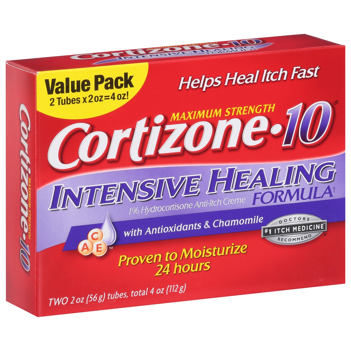 slide 8 of 9, Cortizone-10 Maximum Strength Intensive Healing Formula Anti-Itch Creme Value Pack 2 ea, 2 oz