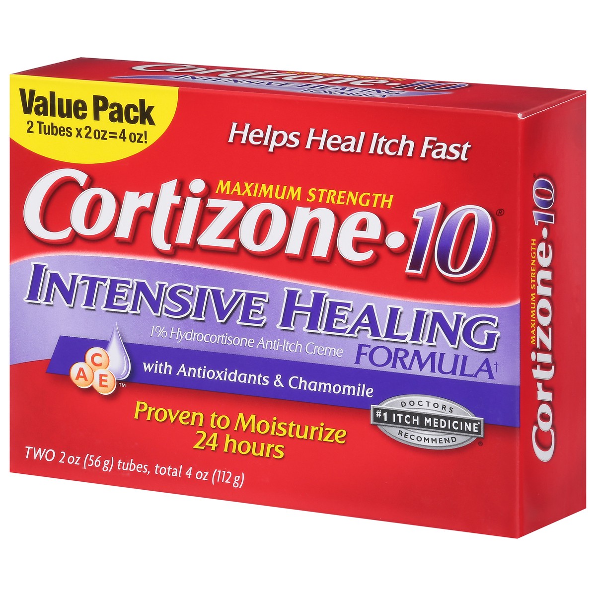 slide 9 of 9, Cortizone-10 Maximum Strength Intensive Healing Formula Anti-Itch Creme Value Pack 2 ea, 2 oz