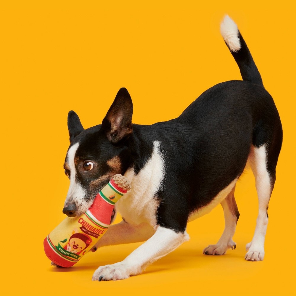 slide 5 of 6, Bark Chihuahua Hot Sauce Dog Toy, 1 ct