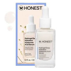 Honest Beauty Hydrogel Deep Hydration Hyaluronic Acid Serum with Rambutan 1 fl oz: Paraben-Free, Silicone-Free, Vegan