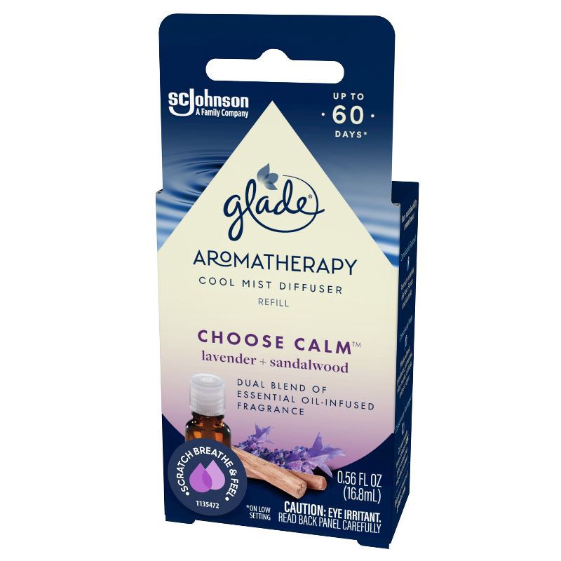 slide 17 of 19, Glade Aromatherapy Diffuser Refill Air Freshener - Choose Calm - 0.56 fl oz, 0.56 fl oz