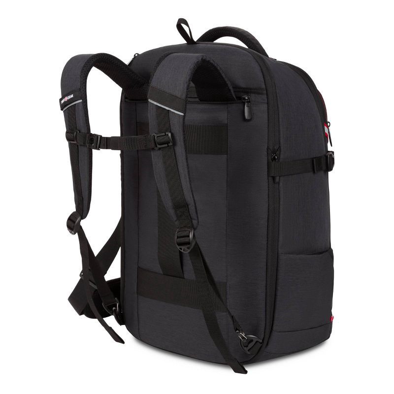 slide 2 of 11, SWISSGEAR Core Travel 22" Backpack - Charcoal Gray: Polyester, Softside, Water-Resistant, 1 ct