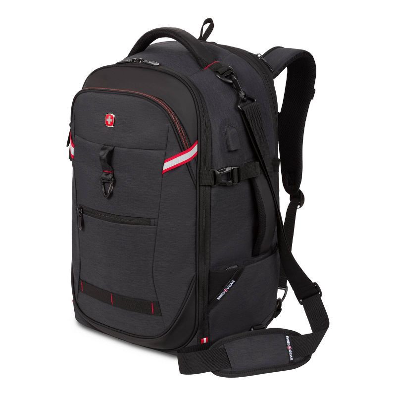 slide 3 of 11, SWISSGEAR Core Travel 22" Backpack - Charcoal Gray, 1 ct