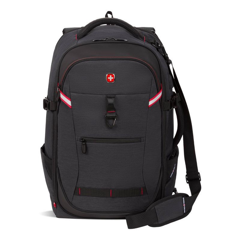 slide 1 of 11, SWISSGEAR Core Travel 22" Backpack - Charcoal Gray, 1 ct