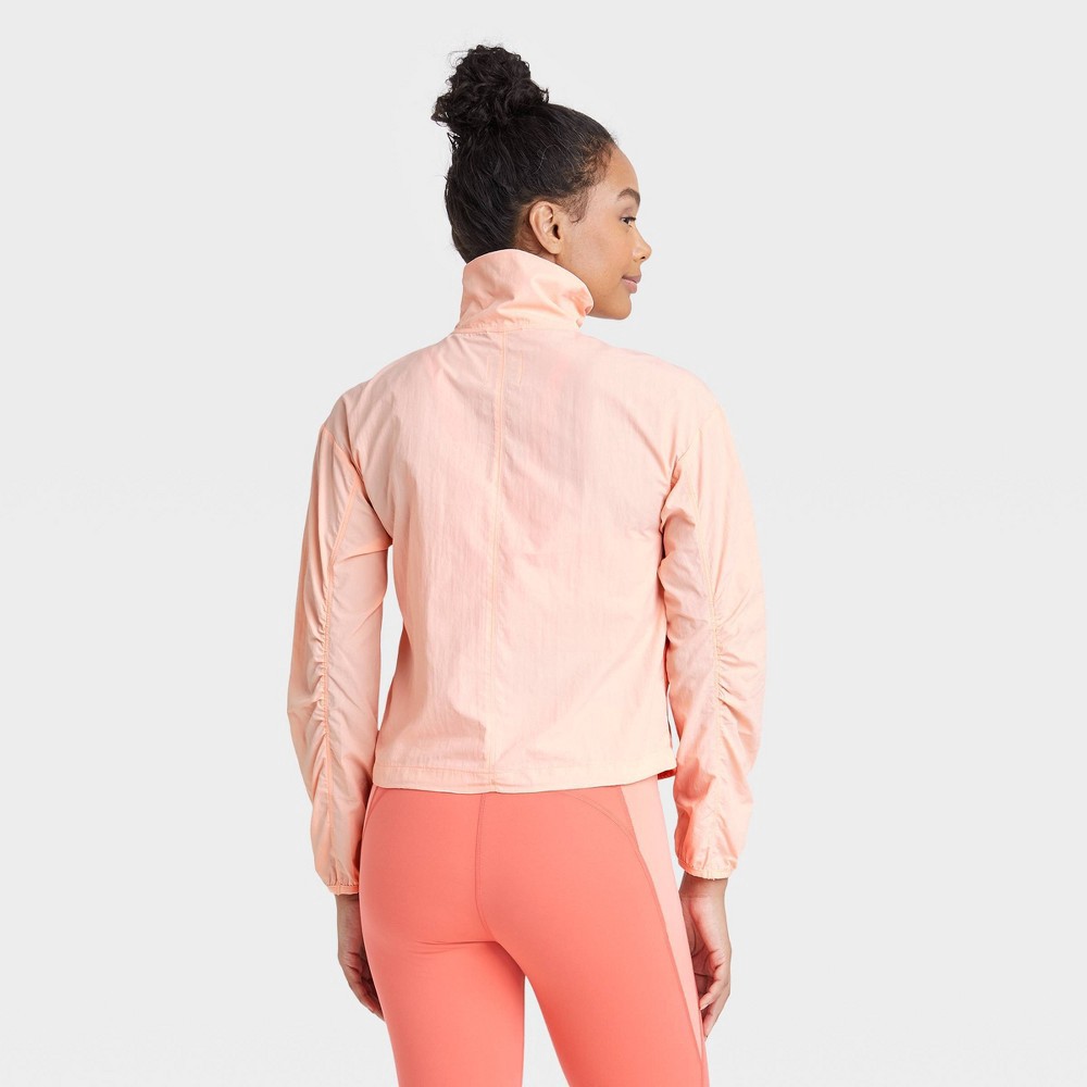 slide 2 of 6, Women's Packable Windbreaker Jacket - All in Motion Light Pink XXL, 1 ct