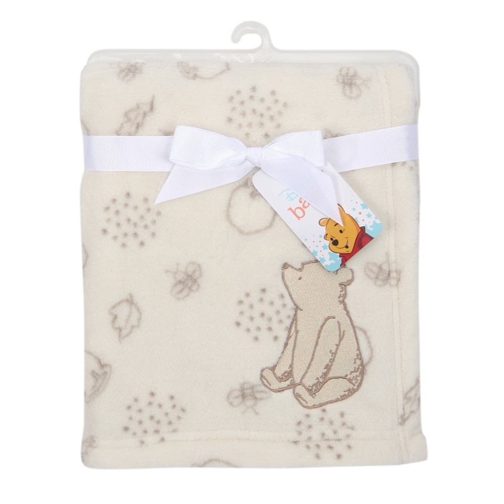 slide 4 of 4, Lambs & Ivy Disney Baby Winnie The Pooh Appliqued Fleece Baby Blanket, 1 ct