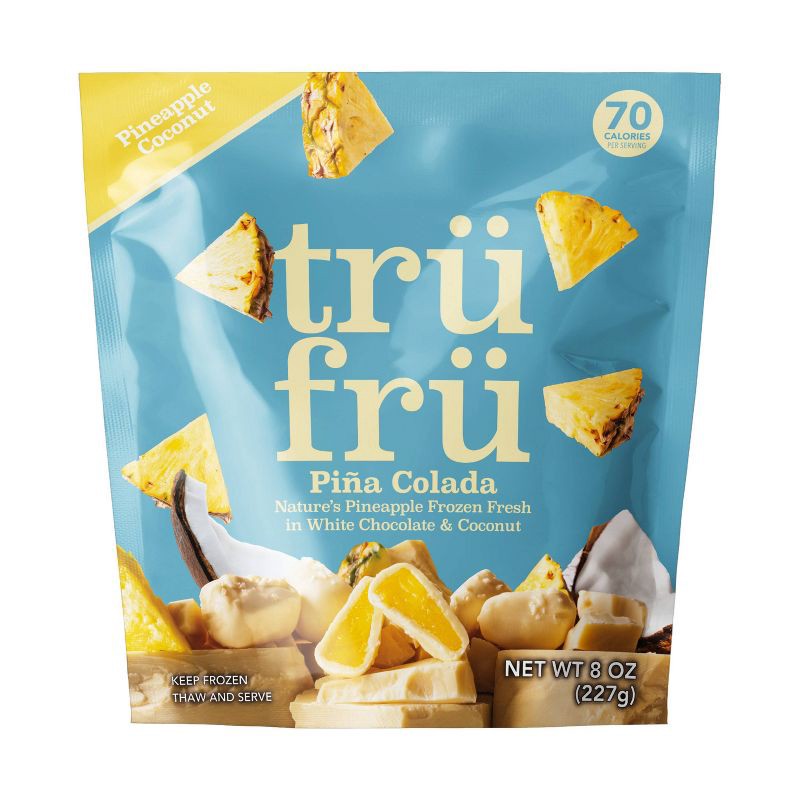 slide 1 of 6, Tru Fru Frozen Pineapples in White Chocolate & Coconut - 8 oz, 8 oz
