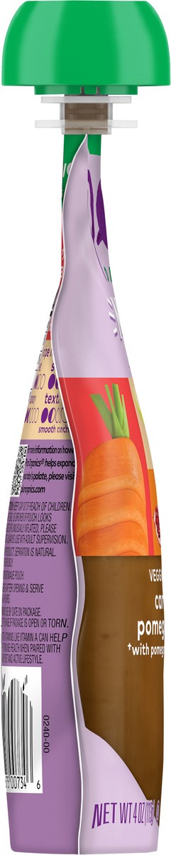 slide 8 of 9, Plum Organics Mighty Immunity Carrot, Pear, Pomegranate + Oat 4oz Pouch, 4 oz