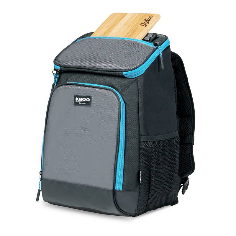 slide 12 of 13, Igloo MaxCold Evergreen Top Grip 9qt Backpack Cooler - Black, 9 qt