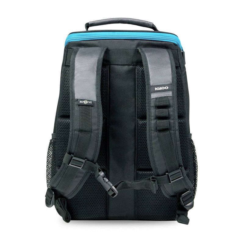 slide 7 of 13, Igloo MaxCold Evergreen Top Grip 9qt Backpack Cooler - Black, 9 qt