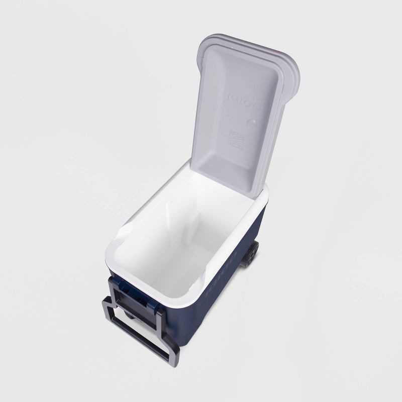 slide 11 of 14, Igloo MaxCold 40qt Roller Cooler - Aegean Blue, 40 qt