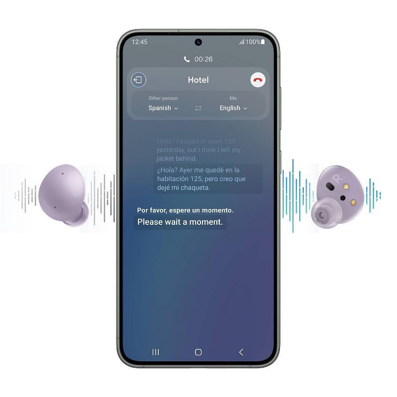 slide 8 of 10, Samsung Galaxy Buds 2 True Wireless Bluetooth Earbuds - Graphite, 1 ct