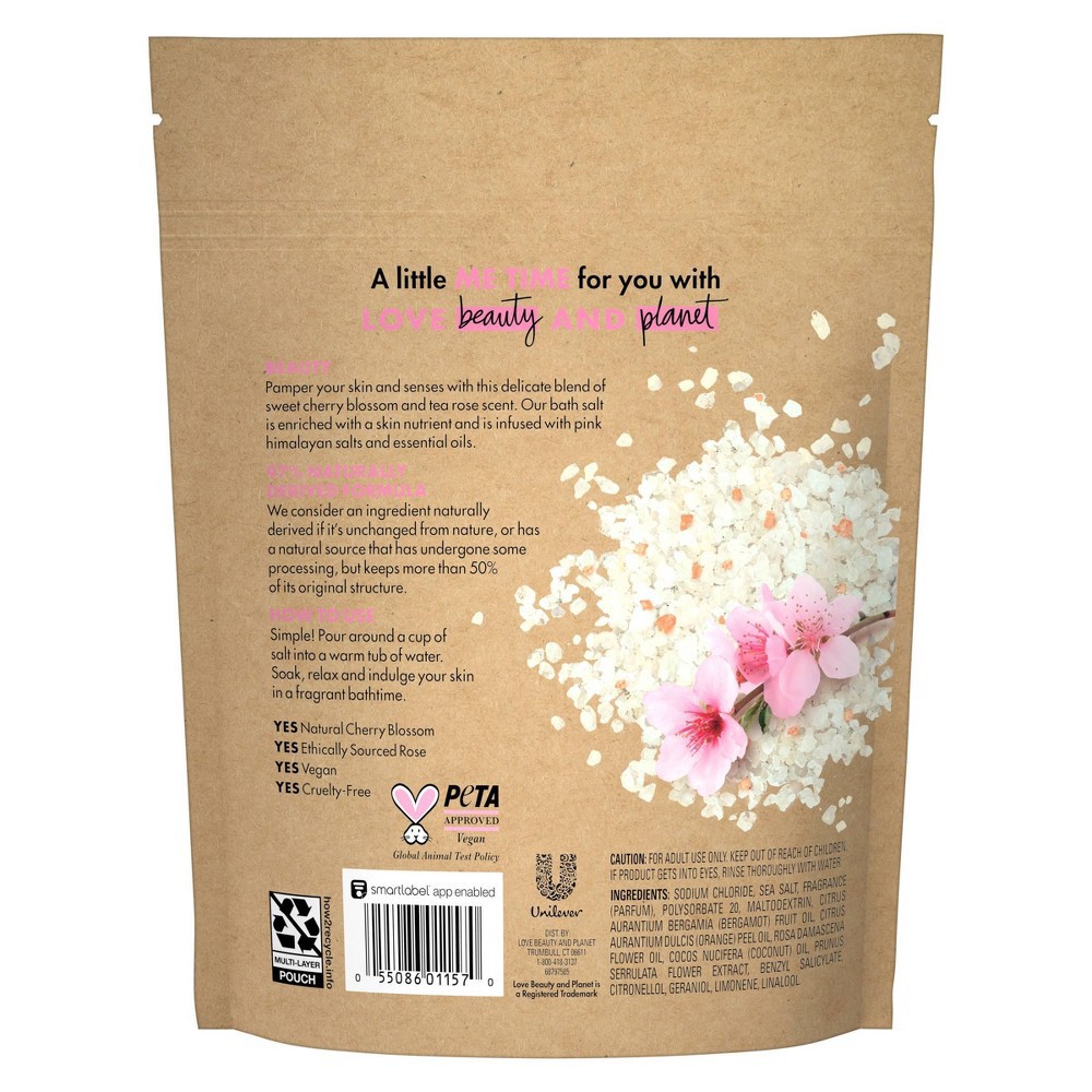 slide 3 of 4, Beloved Cherry Blossom & Tea Rose Bath Salts - 15oz, 15 oz